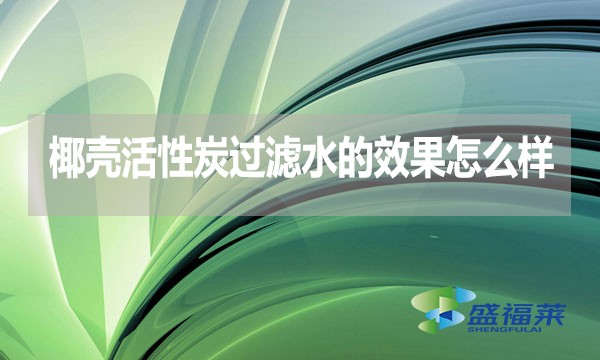 椰壳活性炭过滤水的效果怎么样?