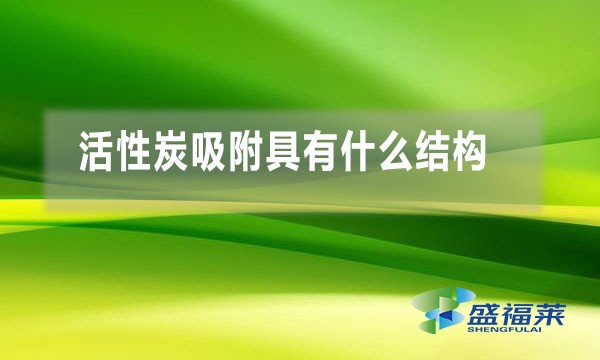 活性炭吸附具有什么结构