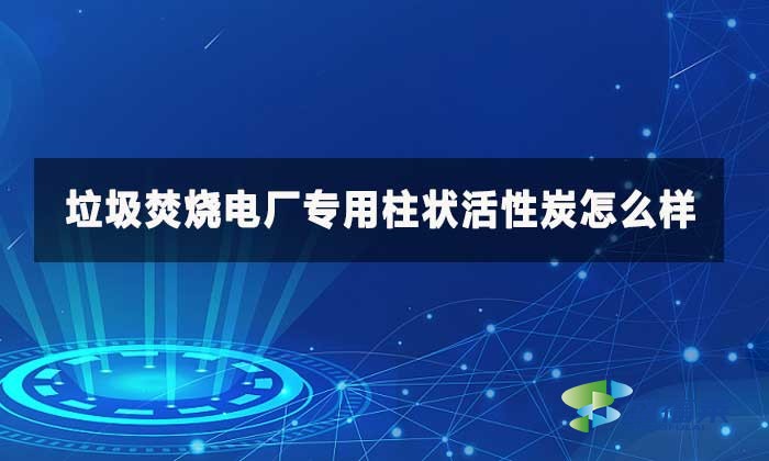 垃圾焚烧电厂专用柱状活性炭怎么样